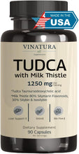 이미지를 갤러리 뷰어에 로드 , 비내츄라 투드카 밀크씨슬 TUDCA Milk Thistle 1250mg, 90캡슐
